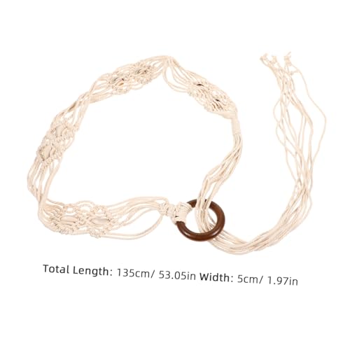 Bohemian Woven Waist Belt for Women Shell Decorated Dress Accessory Elegant and Practical Fashion Belt for Weddings Parties and Everyday Wear2