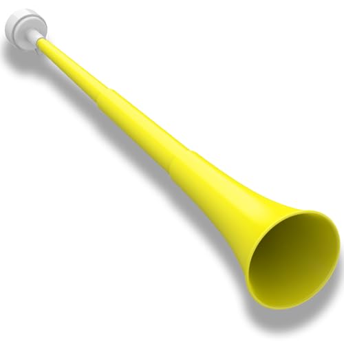 Vuvuzelas klaxon de football pliable jaune pour résoudre le manque d'ambiance dans le stade