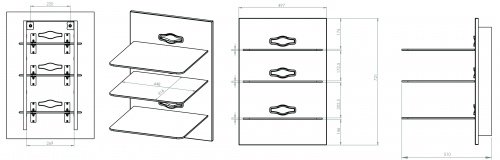 Preisvergleich Produktbild VCM my media VCM HiFi-Halter Xeno-3 schwarz