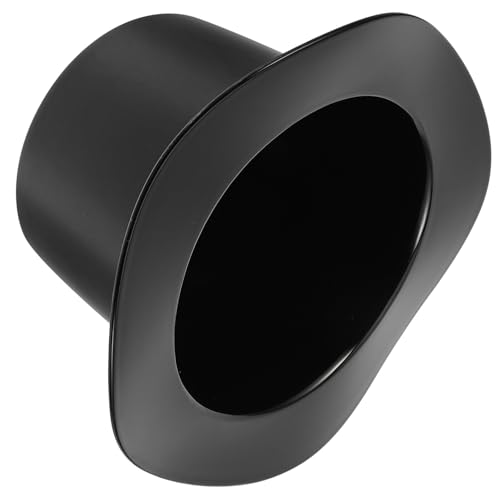 Warmhm Secchiello per Ghiaccio Plastica Acrilica Nero Forma di Cappello Refrigeratore per Bevande e Bottiglie di Vino per Feste e Uso Indoor Outdoor