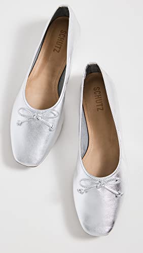 Image of SCHUTZ Women's Ballerina Arissa Bow Leather Flat