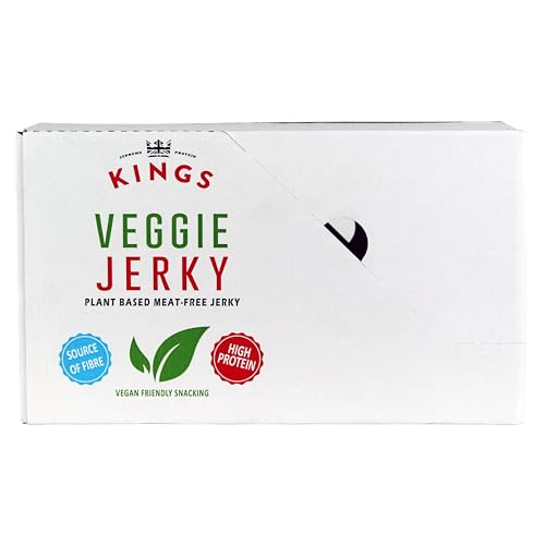 Kings - Shiitake Mushroom Jerky - Chipotle Flavour - Vegan Friendly - Box of 16 x 25 g Packs