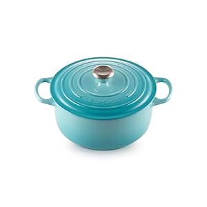 Le Creuset Signature Enameled Cast Iron Round Dutch Oven, 5.5qt., Caribbean