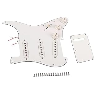 DZDZDZ Pickups De Guitare Électrique De Guitare Électrique Simple Alnico V Loaded Prewired 11 Trou Set SSS Blanche… - Les Beatles, Paul McCartney, John Lennon, RIngo Starr, George Harrison DZDZDZ Pickups De Guitare Électrique De Guitare Électrique Simple Alnico V Loaded Prewired 11 Trou Set SSS Blanche… – Image 4