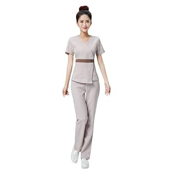 エステサロン　ユニフォーム　制服　バラ売り可能 Amazon.co.jp: ユニフォーム エステ サロン レディース フロント