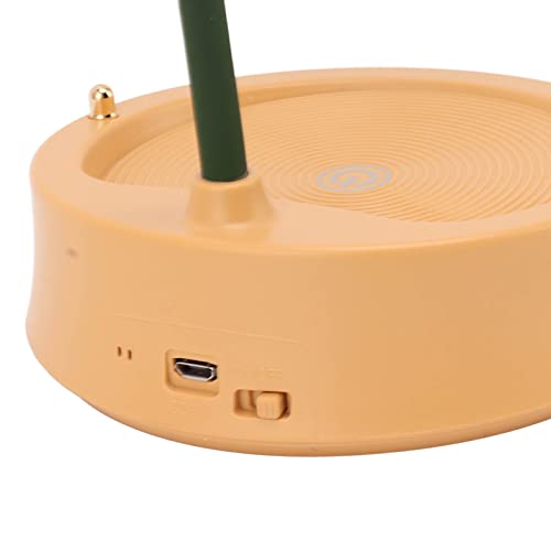 Flower Petal Led Touch Desk Lamp 3 Gear Dimmable Touch Control Table Lamp Foldable Bedside Nightstand Reading Lamps For Living Room Bedroom House Bedside Nightstand Home(Orange) #TOP3