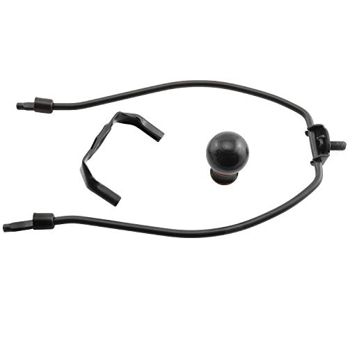 Dzs Elec 1Pc 8 Inches Bronze Lamp Harp With Light Base And Ball Lamp Finial For Table/Floor Light Fitting Uno Fitter Adapter Converter Finial Set #TOP4