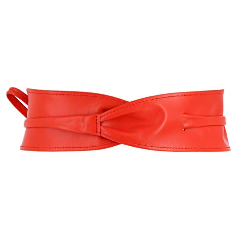 Image of FASHIONGEN - Woman Italian leather Obi belt, CASSIANE