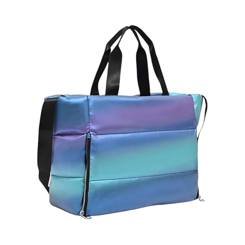 Gym Bag Large Capacity Travel Bag Korean Styles Fitness Bag PU Leather Overnight Bag Bag Shoulder Bag for Daily