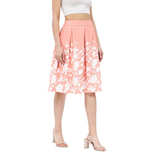 Image of Harpa Women Crepe Western Midi Skirt