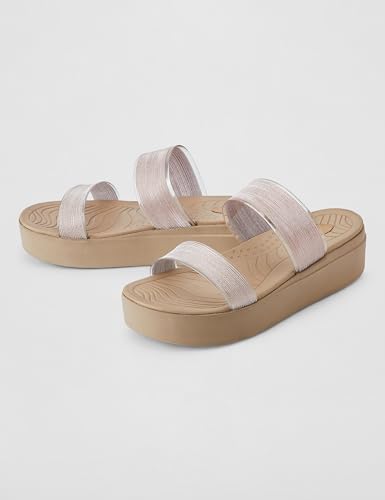 Image of Elle Women Comfortable Flat Round Toe Slip On fashion Sandal for Daily use, Office use, Casual use