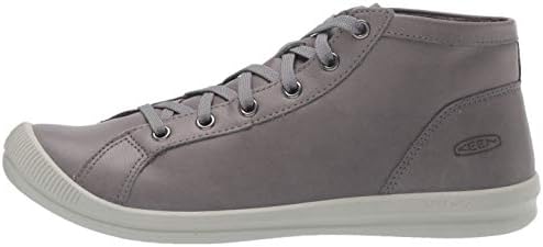 KEEN Women's Lorelai Mid Height Leather Chukka Boot, Steel Grey, 6 | Image 7