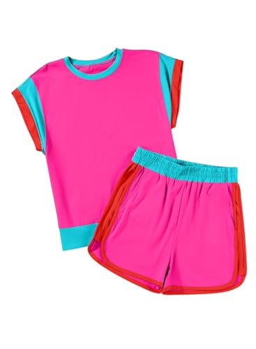 blibean Girls Summer Colorblock Matching Outfits
