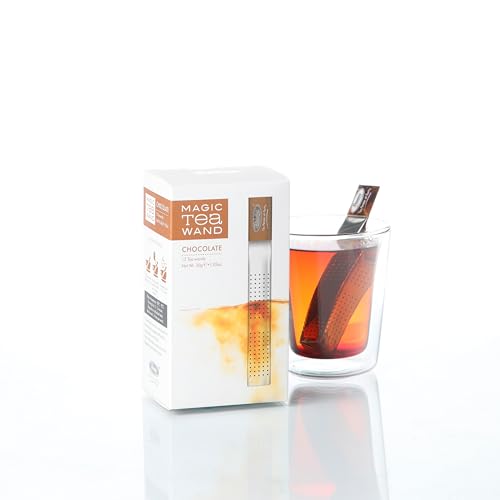 Té negro sabor chocolate 12 varitas desechables miniatura 3