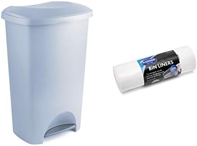 Addis Family Pedal Bin, Linen/Cream, 50 Litre