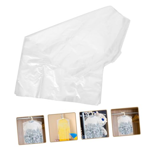 VALICLUD 40pcs Dust Jacket Hanging Clothes Cover Clothes Dust Cover Storage Bag for Hanging Shirts Dustproof Garment Storage Bag Clear Garment Cover Hanging Garment Bag Pp Transparent4