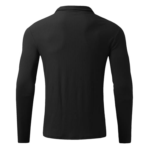Men's Quarter Zip Sweater Lightweight Turtleneck Knit Dress Sweater Casual Slim Fit Mock Neck Polo Sweaters Pullover2