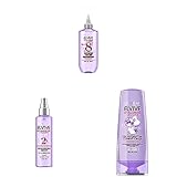 L'Oreal Paris Elvive Hyaluron Plump Flash Hydration Wonder Water Hair Rinse, 6.8 Fl Oz & Elvive Hyaluron Moisture Plump Hair Serum, 4.4 Fl Oz & Elvive Hyaluron Plump Hydrating Conditioner, 12.6 Fl Oz