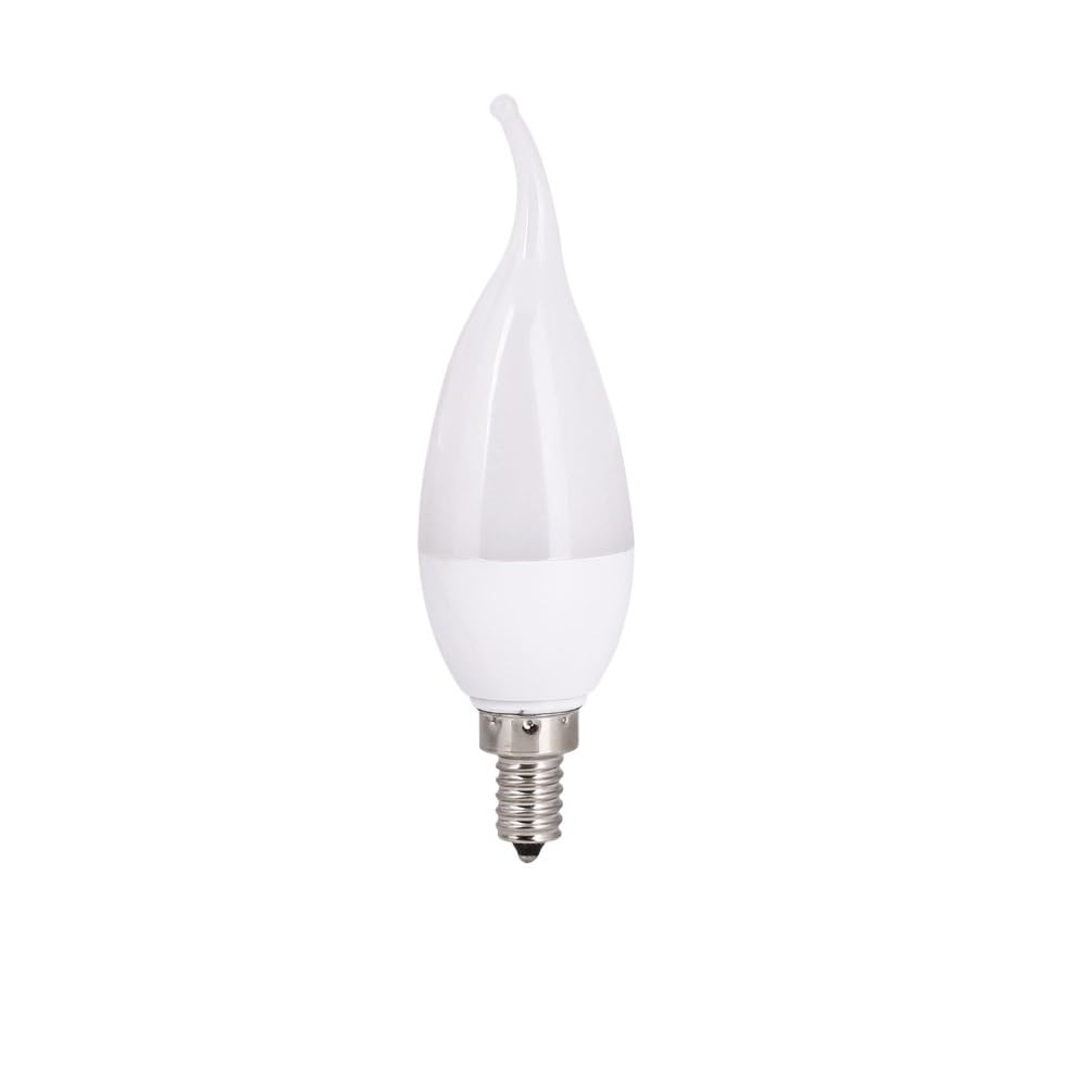 NXCVBNKZJ KJXP Lighting, Pack of 30, LED Flame Chandelier Bulbs AC85-265V 3W E14 B22 E27 Light Bulb 2835SMD Candle Lamp(Cold White,E14 AC220V)