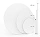 Paintersisters® Runder Malkarton 10er Set 20cm Durchmesser mit Qualitäts-Leinwand 280gr/m², malfertig grundiert, Sparsets Malpappe, Kunstleinwandtafel (20cm, 10er-Set)