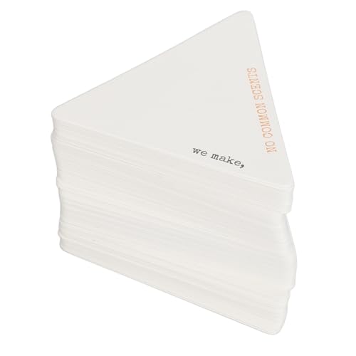 三角形香水テストストリップ、フレグランステストストリップ 100 個正確な評価使い捨て香りブロッターエッセンシャルオイル、アロマセラピー、香水用