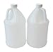 CSBD 1 Gallon Plastic Jugs with Child Resistant Lids, BPA Free, HDPE Plastic, Residential and Commercial Uses, Made in USA, 2 Pack (1 Gallon)