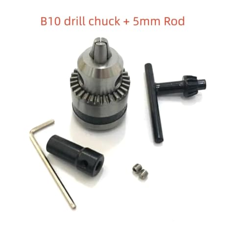 Mini mandril B10 para taladro eléctrico kit con varilla 5mm y llave de eje motor 3