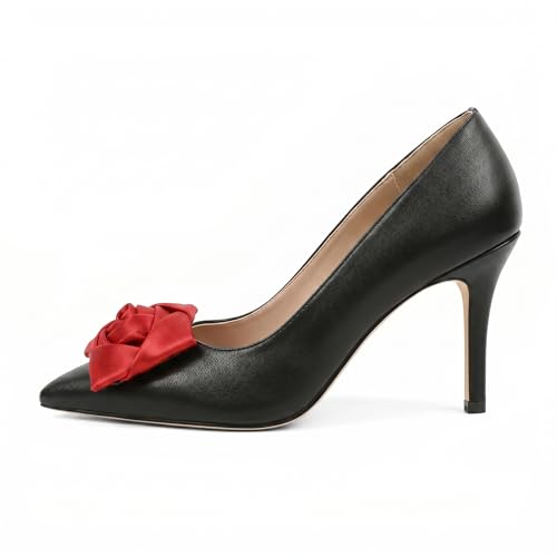 Image of Women's High Heel Pumps Stiletto Heel Pumps for Women Pointed Toe Heels Elegant Classic 3.5 Inch Beaded Pumps