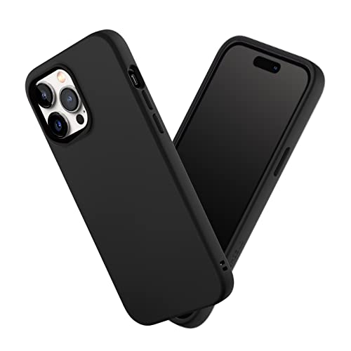 RhinoShield Case Compatible with [iPhone 14 Pro Max] | SolidSuit - Shock Absorbent Slim Design Protective Cover with Premium Matte Finish 3.5M / 11ft Drop Protection - Classic Black