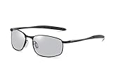 FEISEDY Classic Polarized Photochromic Sunglasses Safety Glasses for Men Women B2444