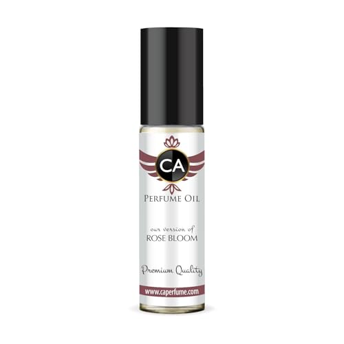 CA Perfume Originals Rose Bloom Unisex Fragrance Oil Floral Scent Long Lasting Perfumes for Women &amp; Men Travel Size TSA Ready Mini Parfum Body Oil Roll-on 0.33 Fl Oz 10ml