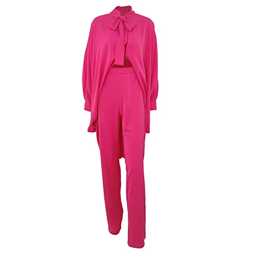 Womens Sexy Batwing Sleeve Turtleneck Tunic Tops Bodycon Wide Leg Pants Party Clubwear Sweatsuit Tracksuit Outfits Set #TOP2