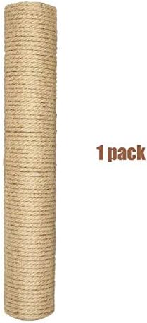 FUKUMARU Cat Scratching Post, Replaceable Jute Cats Activity Tree