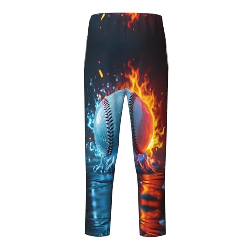 Pajama Pants Pajama Bottoms with Elastic Waistband Sleepwear Lounge PantsIced Fire Sports Baseball2