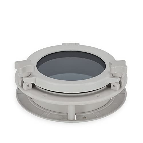 wellenshop Kunststoff Bullauge Bootsfenster Fenster Boot 215 mm oder 264 mm weiß Größe 264 mm