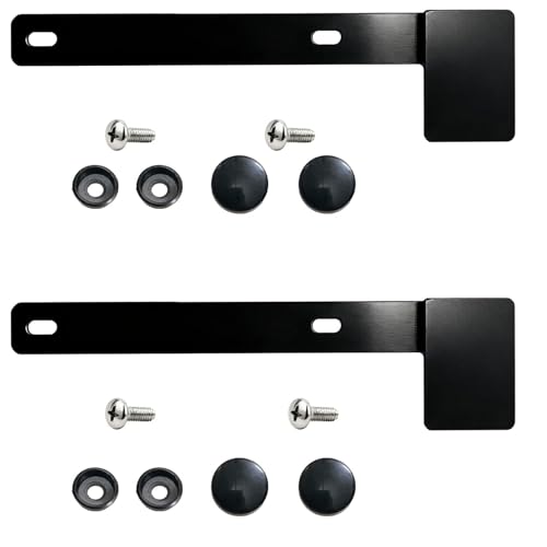 Hawaii License Plate Frame & Safety Check Bracket Set of 2 | 2-Hole Design, Anti-Rust Steel for Stickers, Cars, Trucks