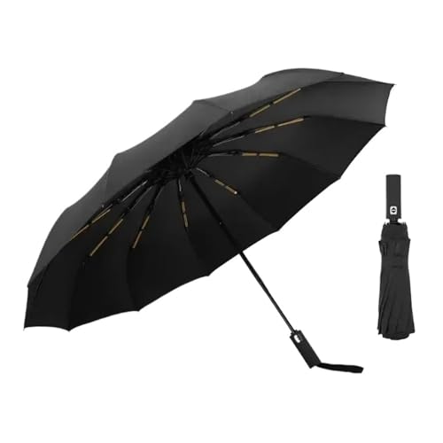 Parapluie 12 baleines pliant et automatique pour pluie et soleil