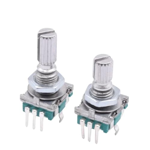 Switch rotatorio EC11 potenciómetro digital de 20 posiciones y 360 grados con eje plum 20mm