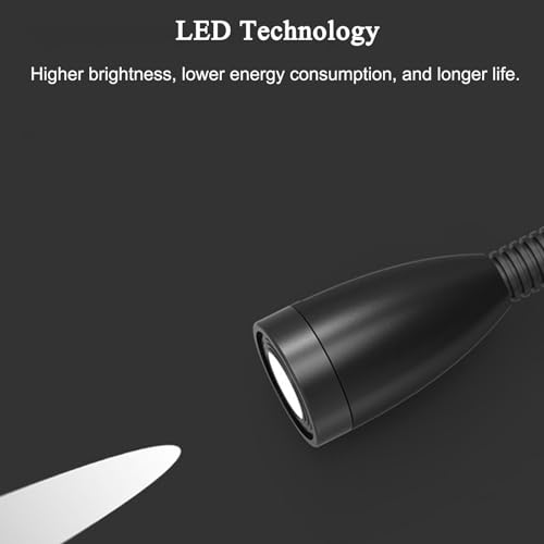Rotación 360° en lámpara quirúrgica dental con diseño flexible de 5W 4