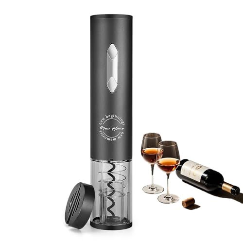 Gleecosy Regalos de inauguración de la casa, ideas de regalos para el hogar, abridor de vino eléctrico con cortador de papel de aluminio para vecinos