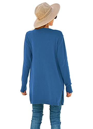 Image of TASAMO Cardigan Sweaters for Women Long Sleeve Open Front Casual Knit Fall Coat Oversized Soft Outwear with Pockets