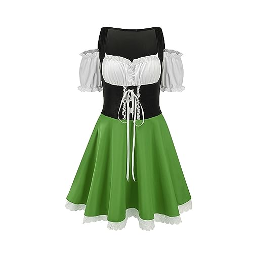Robe de mariée princesse style vêtements de bière pour femmes en vert taille M et XL