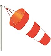 Windsack für Draußen, Windsäcke für den Garten, Roter und Weißer Windsack mit Reflektierenden Str...