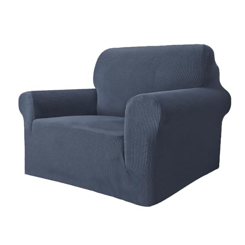 GRIFEMA GH1001-1, Funda Sofa Ajustables 1 Plaza, Fundas Sofa Elasticas con Reposabrazos, Proteger el Sofá de Manchas de Niños y Pelos de Mascotas, Lavable