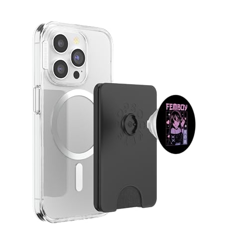 Femboy Crossdresser MTF Anime PopSockets PopWallet pour MagSafe – vue 3