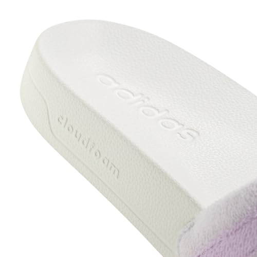 adidas adidas Unisex-Adult Adilette Noshower, White/Bliss Lilac/Almost Pink, 9