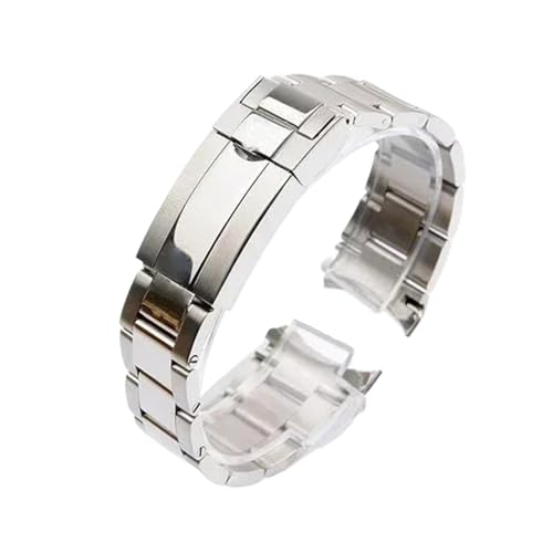 [LOKLNEYK] �j���p�X���C�h���b�N�X�e�����X�o���h�ɓK������Rolex SUB DAYTONA NH35 NH36(Bright silver 2)