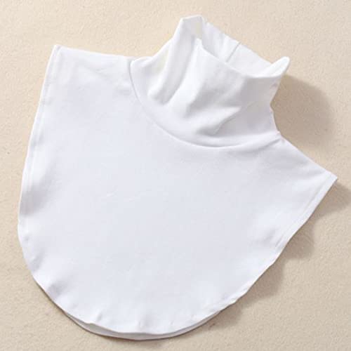 BESTHAVE 2-Pack Solid Color Striped Turtleneck Dicky Collar Outerwear or Sweater Hooded High Neck Mock Collar2