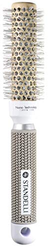 Standelli - Rundbürste mit Nano Technologie, Runde Haarbürste zum Föhnen, Thermobürste für Damen, Bürste für jeden Haartyp - Rundbürsten zum Stylen, Lockenwickeln, 25mm Cover