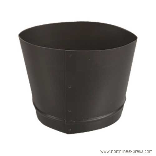 Copperfield 73675 6 Inch 24-ga Snap-Lock Black Stovepipe Oval To Round Boot